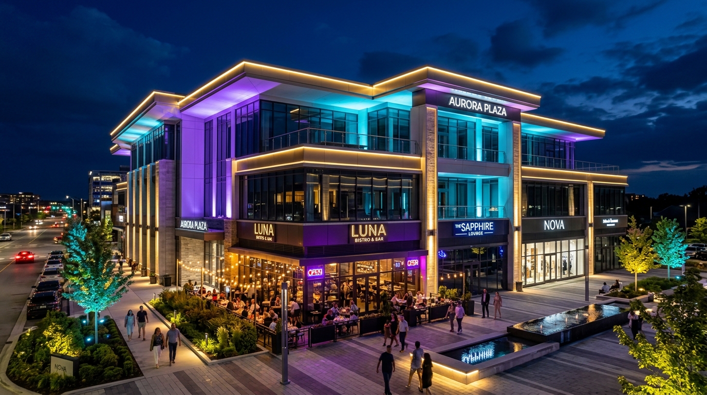 Restaurants, Retail, Offices & Plazas - VIVA Lights Australia